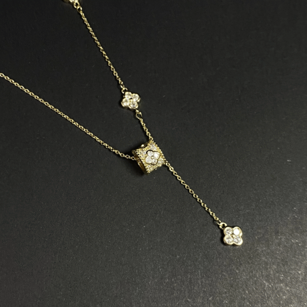 Vintage – Fourleaf Drum Necklace